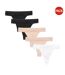 Pack Of 5  Womens/ladies Lace Trim Cotton Thong  Black White Nude Be You-1