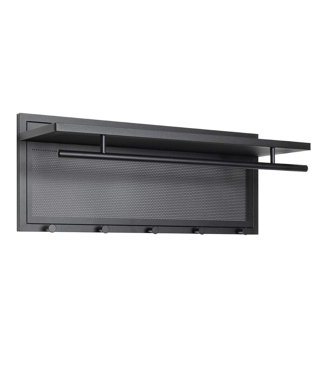 Patère Murale en Métal Paulo 75cm Noir-1