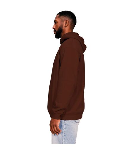 Casual Classics Mens Core Ringspun Cotton Oversized Hoodie (Chocolate)