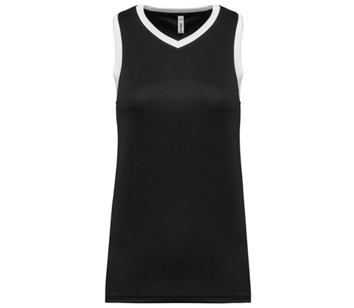 Maillot de basket - Femme - PA4051 - noir et blanc-1
