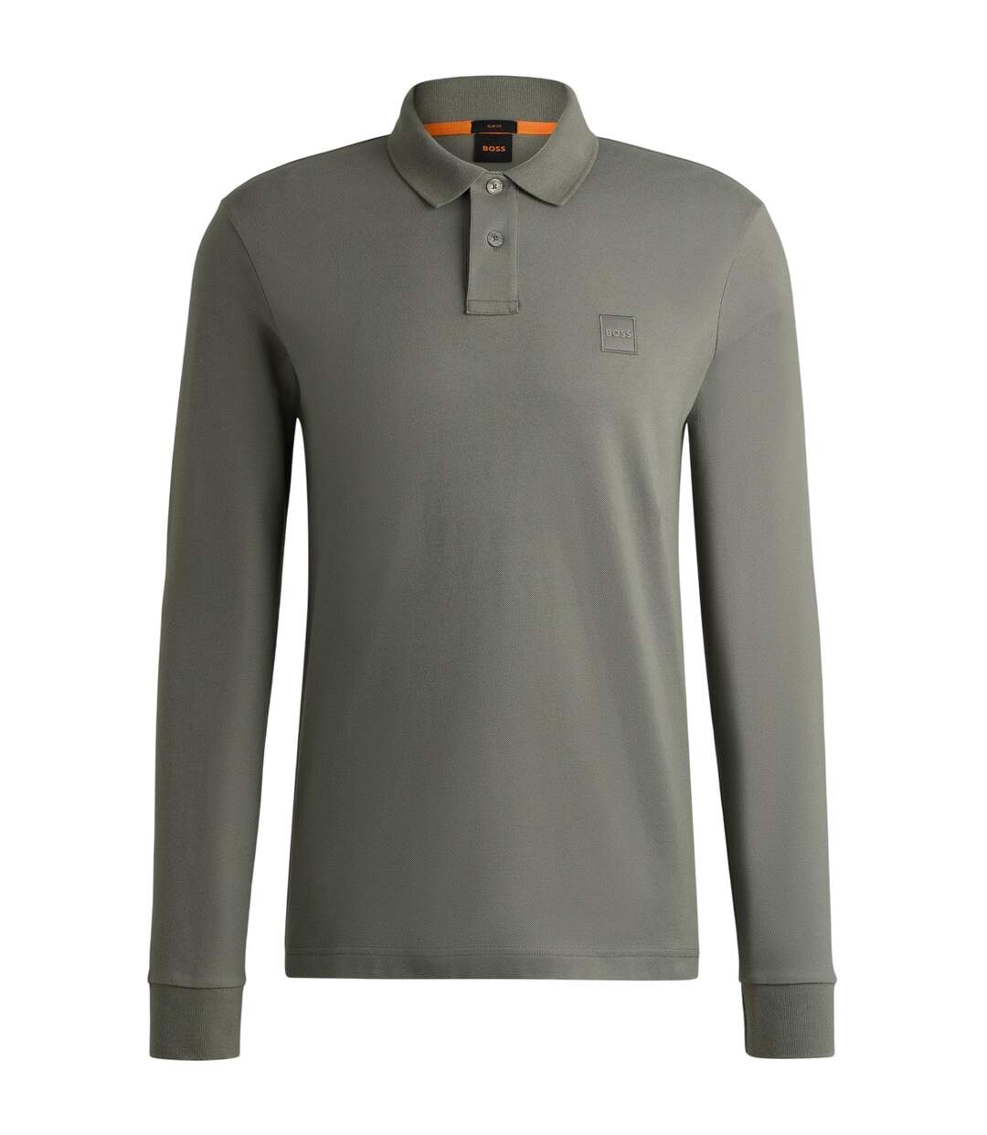 Polo Manches Longues Motif/style Logo Passerby Homme Gris Boss-2