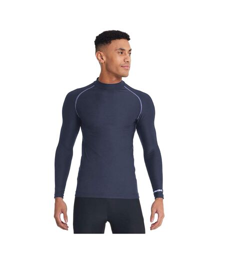 Rhino Mens Thermal Underwear Long Sleeve Base Layer Vest Top (Navy Heather) - UTRW1276