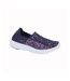 Dek Womens/Ladies Interlaced Lightweight Memory Foam Shoes (Navy/Purple) - UTDF1332