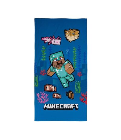 Minecraft - Serviette de bain (Bleu) (Taille unique) - UTAG2974