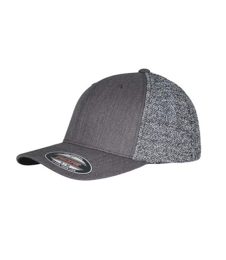 Casquette Trucker Motif/style Chiné Noir Gris Chiné Flexfit