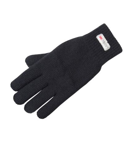 Mens thinsulate knitted gloves one size navy Mountain Warehouse