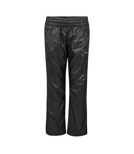 Womens/ladies Fleece Lined Jogging Bottoms Black Puma