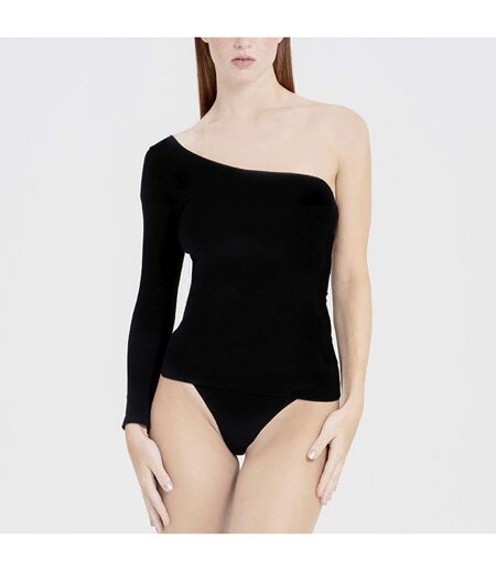 Ladies Essentials One Shoulder Top Sculpting Smoothing Stretch Fit