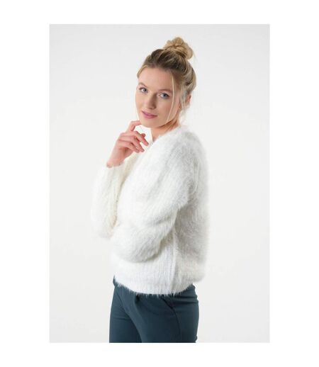 Pull col rond SOLENE Off White