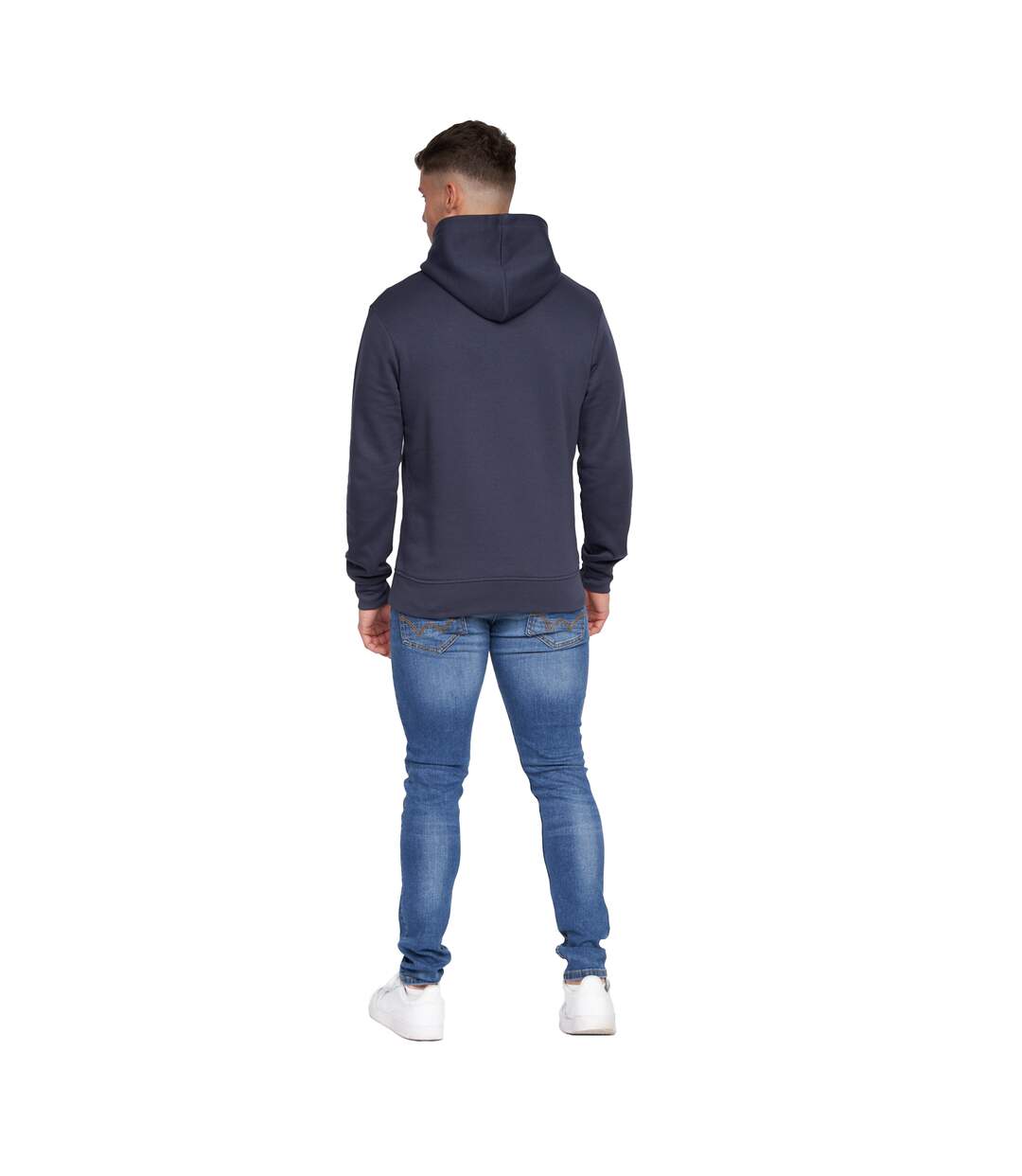 Mens hillman hoodie navy Duck and Cover-2