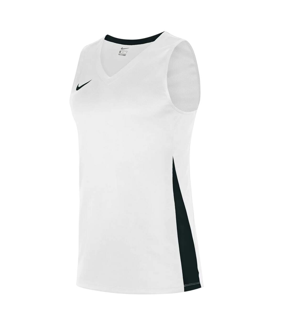 Maillot Sans Manches Motif/style Panneau Contrasté Femme Blanc Noir Nike-2