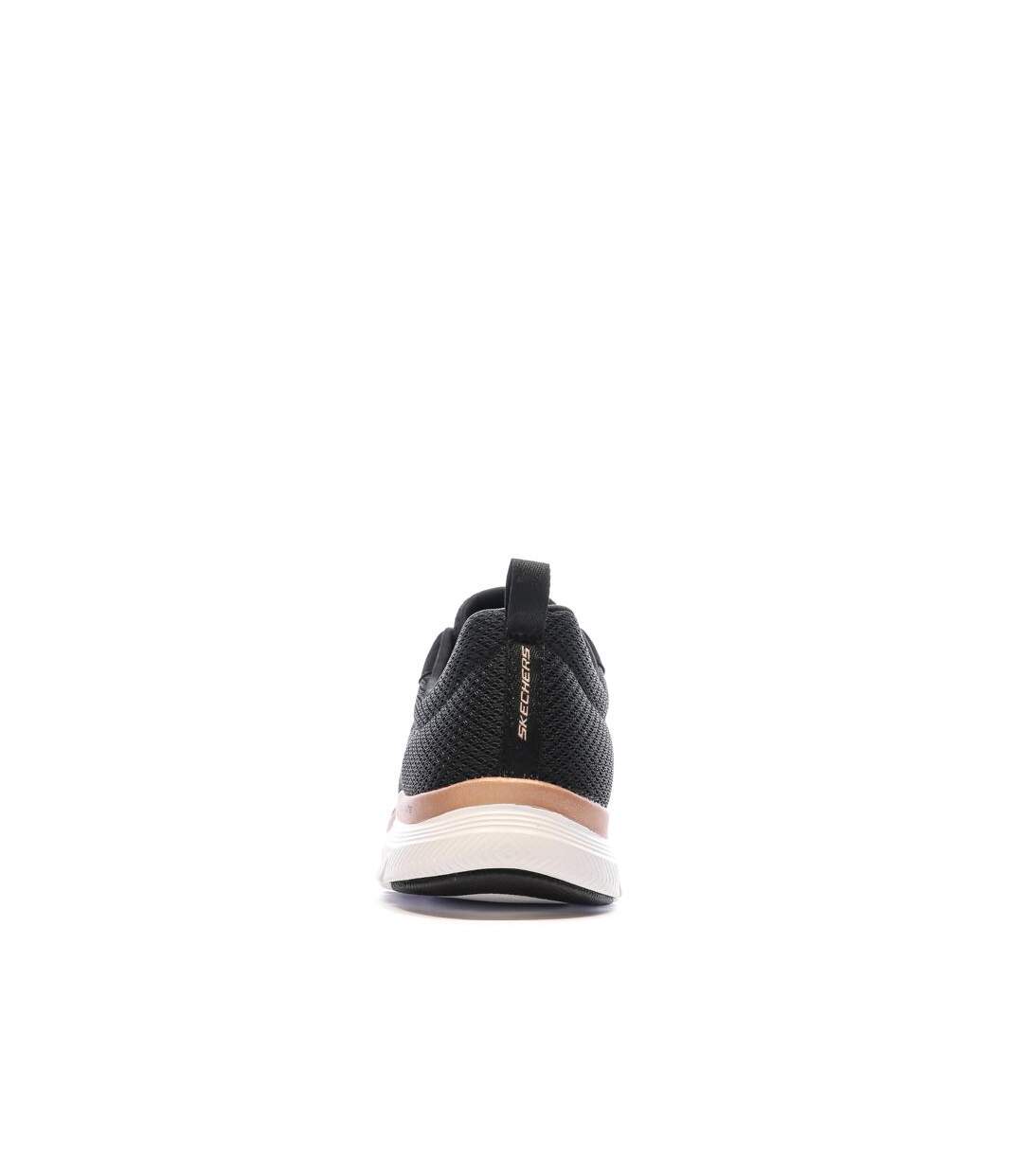 Chaussures de sport noir/or-rose femme skechers flex appeal-3