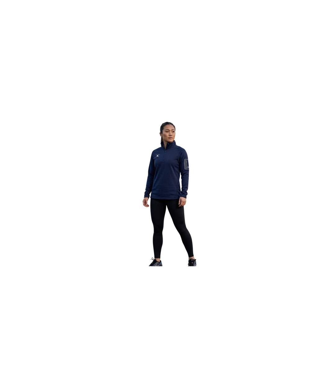 Sweat Manches Longues Raglan Femme Bleu Marine Foncé Gilbert-1