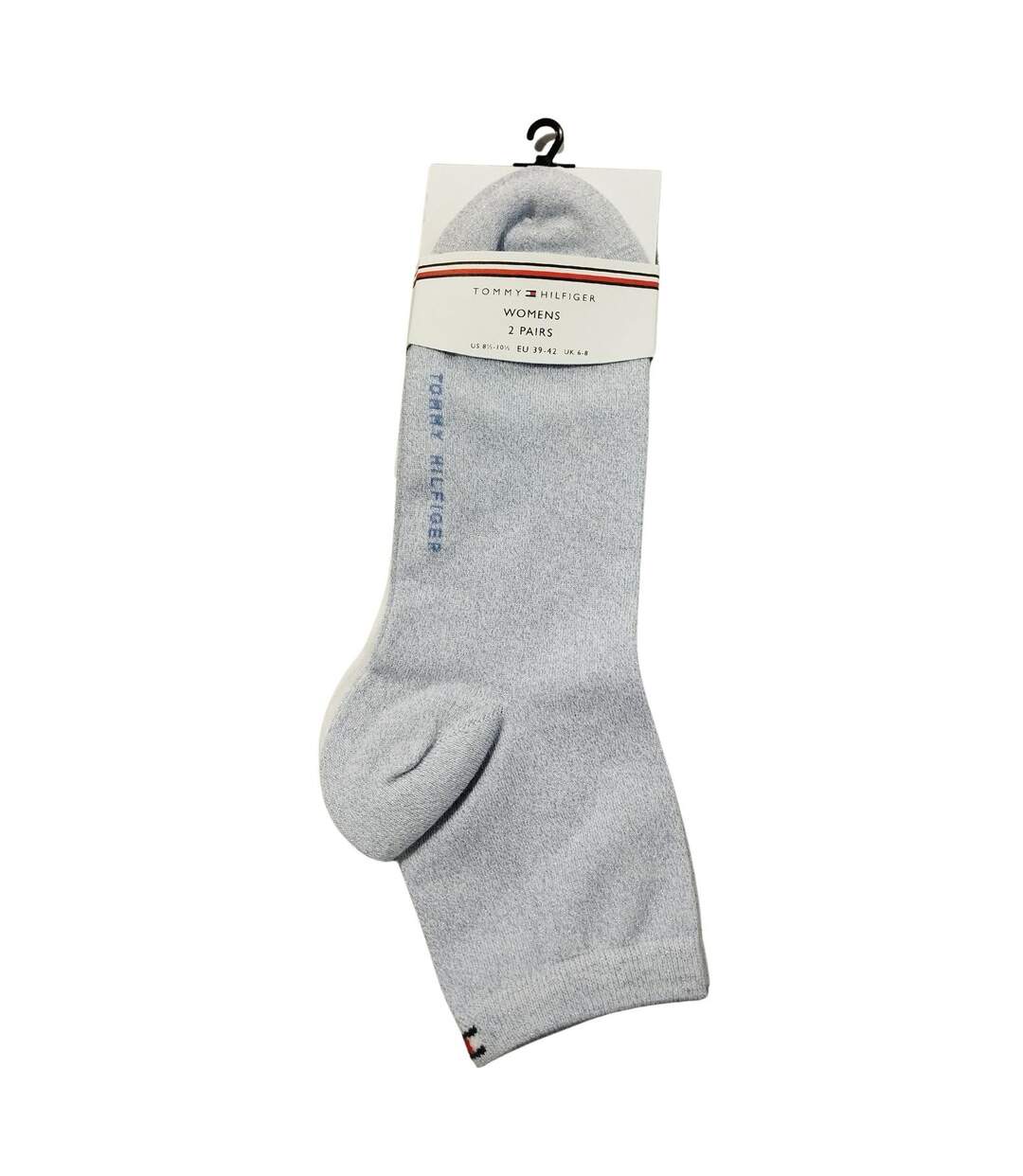 Chaussettes Motif/style Logo Brodé Femme Blanc Bleu Tommy Hilfiger-2