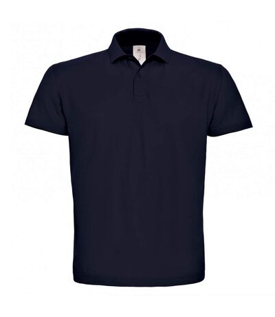 B&C ID.001 Unisex Adults Short Sleeve Polo Shirt (Navy Blue)