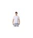 Mens Back Print Cotton T-shirt White Peregrine-1