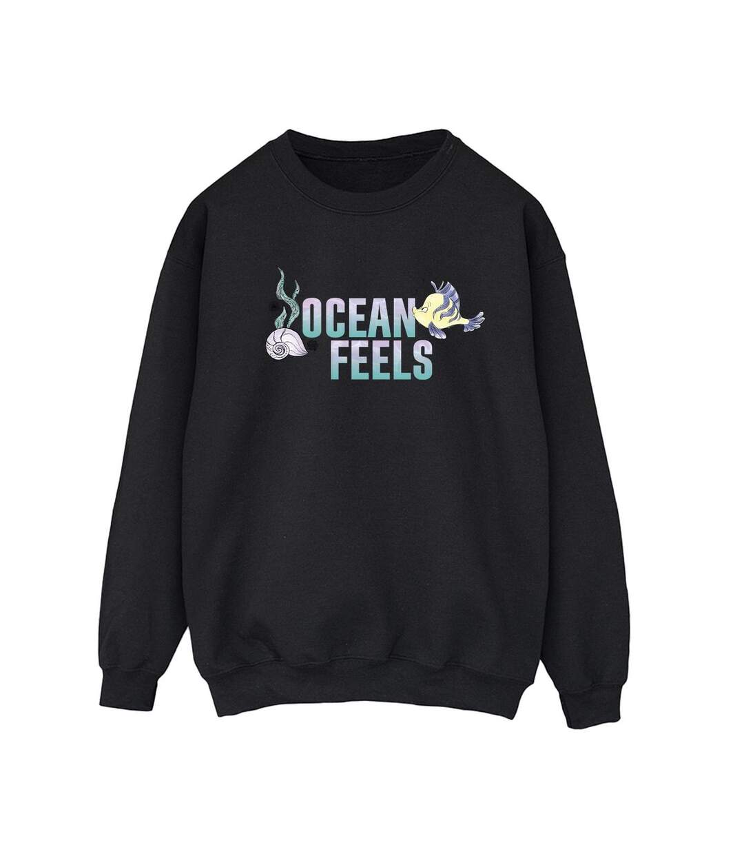 Disney Sweatshirt Ocean The Little Mermaid Femme/Ladies (Noir) - UTBI23413-1