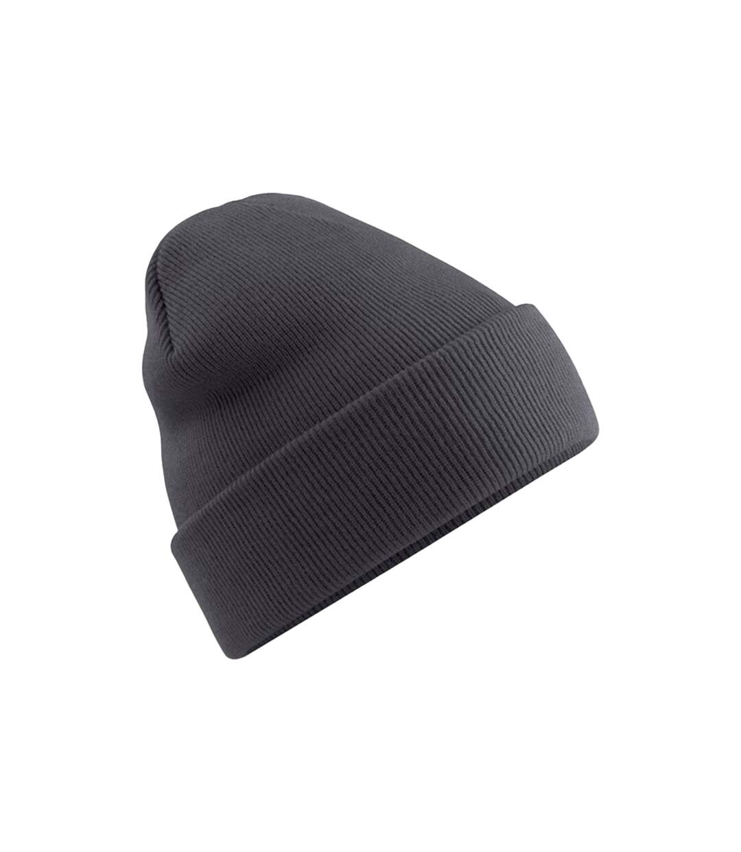 Unisex adult original polylana cuffed beanie graphic grey Beechfield-1