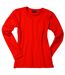 T-shirt stretch femme manches longues - JN054 - rouge
