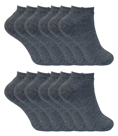 Ladies Cushioned Low Cut Ankle Thermal Trainer Socks