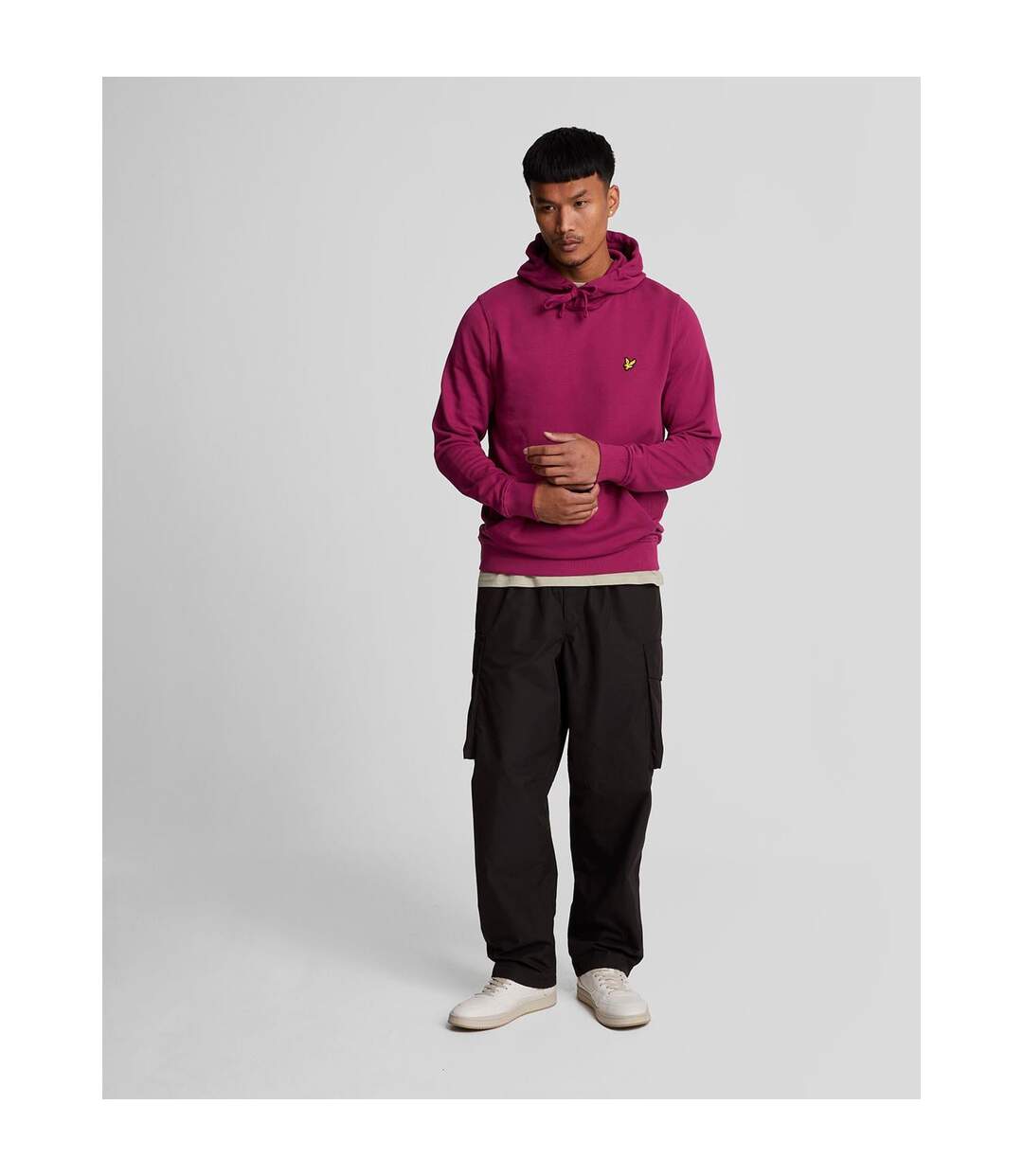 Sweat À Capuche Homme Bordeaux Lyle & Scott-2