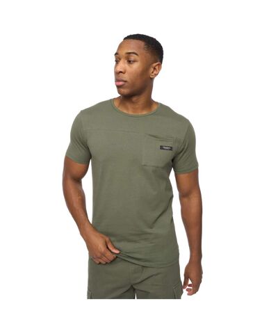 Mens utilate t-shirt thyme Crosshatch