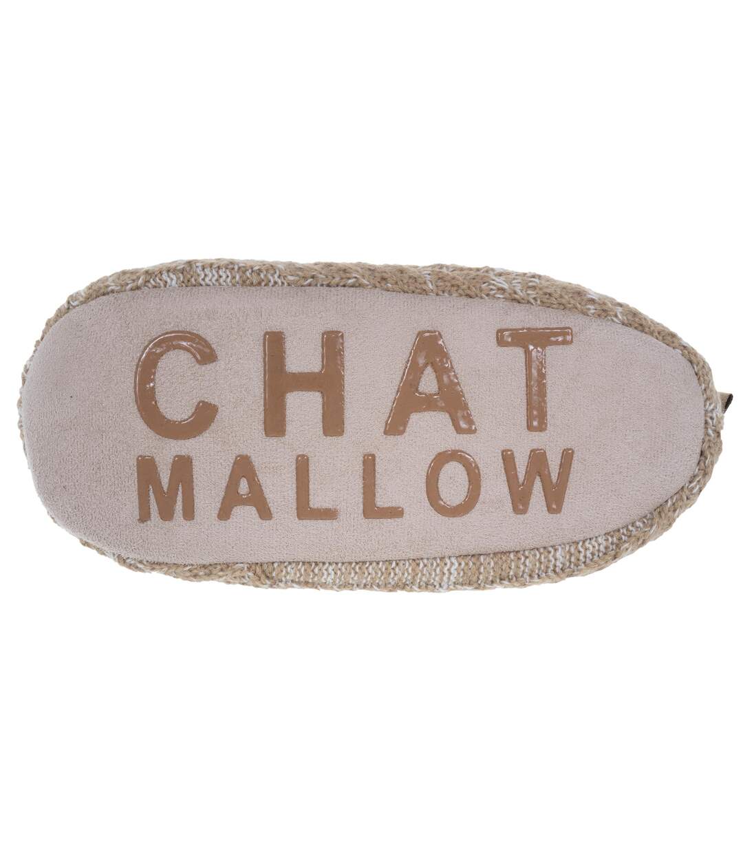 Isotoner Chaussettes d'intérieur femme maille torsadée, picots antidérapants-4