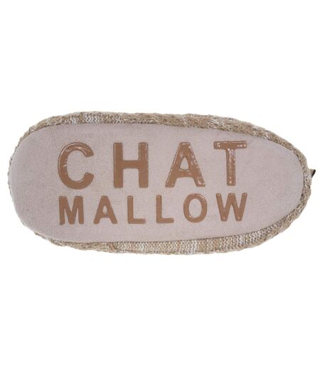Isotoner Chaussettes d'intérieur femme maille torsadée, picots antidérapants