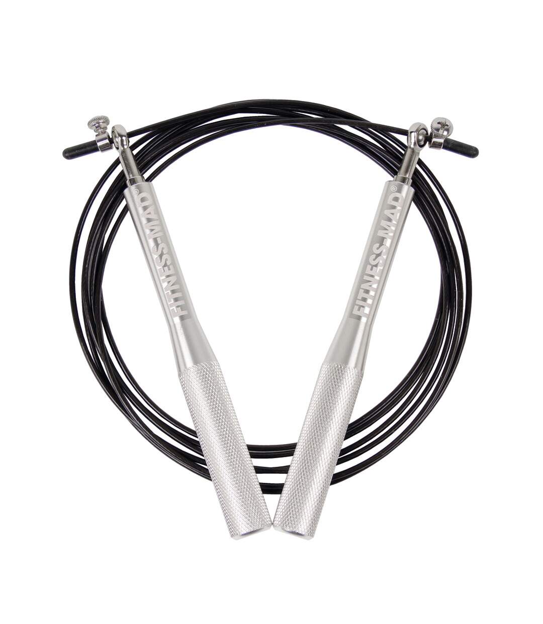 Ultra speed rope one size black/silver Fitness Mad-3