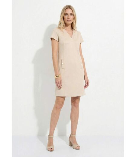 Robe courte tissu suédé velouté