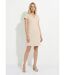 Robe courte tissu suédé velouté-1