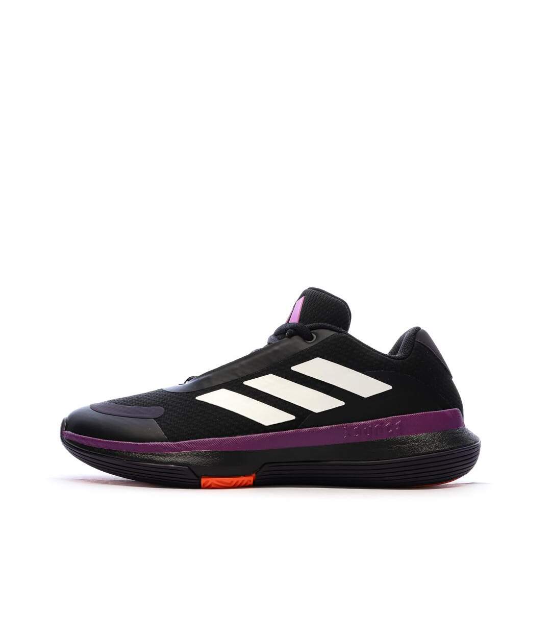 Baskets noires/violettes homme adidas bounce-1