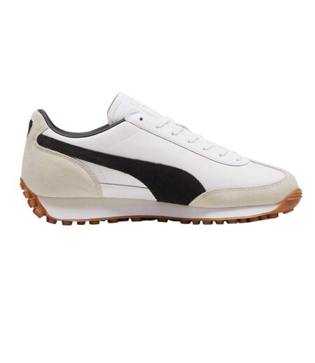 Mens Easy Rider Mix Suede Low Trainers White Puma