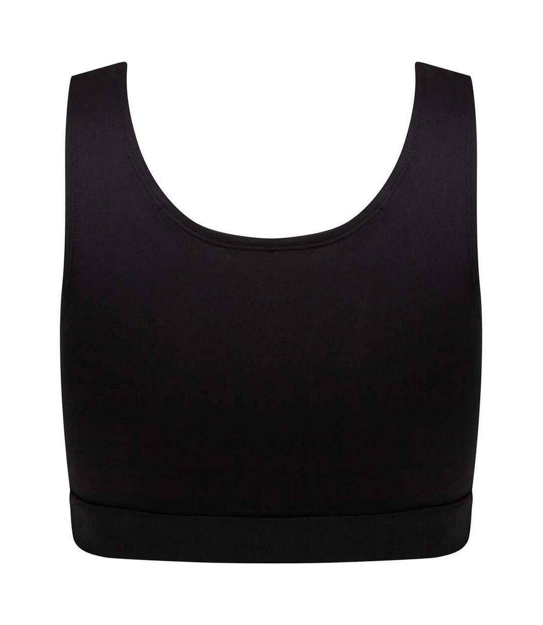Haut Court Fashion Femme Noir Skinni Fit-2