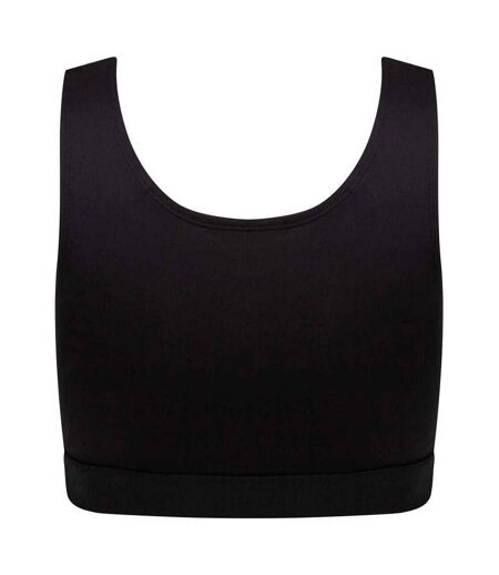 Haut Court Fashion Femme Noir Skinni Fit