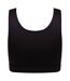 Haut Court Fashion Femme Noir Skinni Fit-2