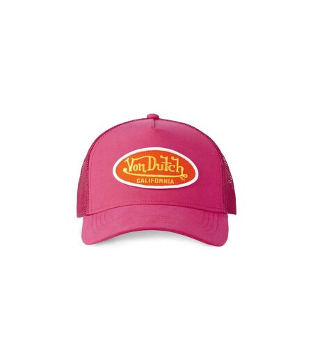 Casquette trucker avec filet effet satiné et patch Poly Vondutch