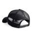 Beechfield Mens Half Mesh Trucker Cap / Headwear (Pack of 2) (Black/White) - UTRW6695