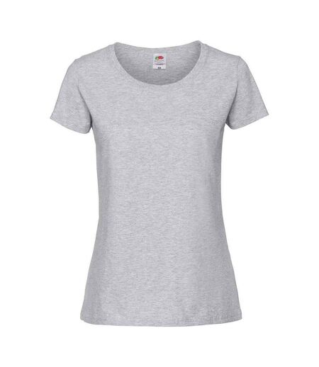 T-shirt Premium Femme Gris Chiné Fruit Of The Loom