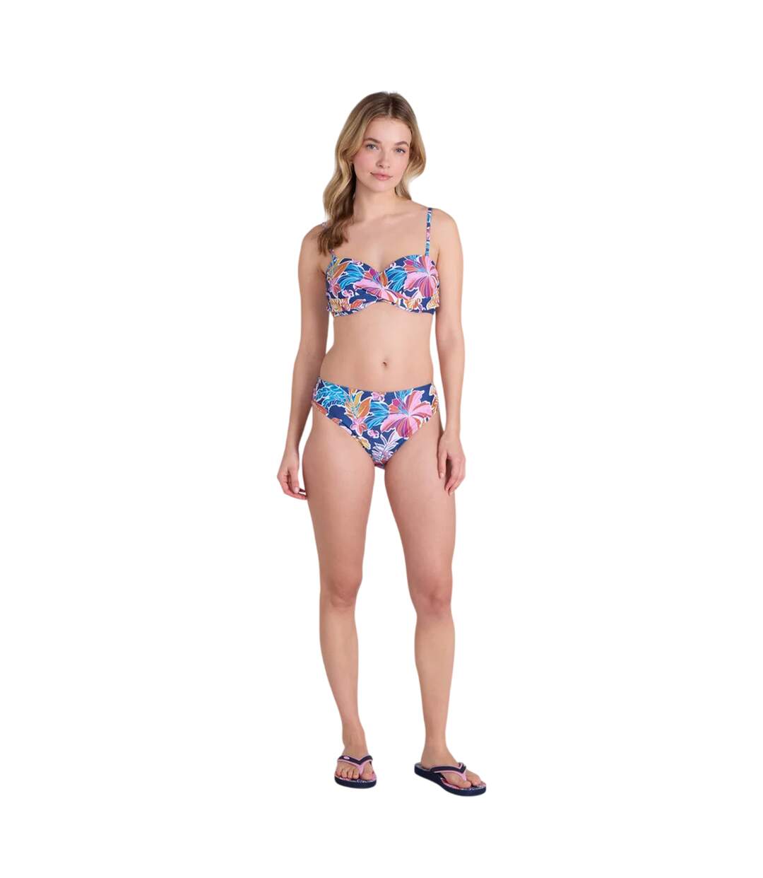 Bas De Maillot De Bain Motif/style Fleurs Docks Femme Violet Animal-2