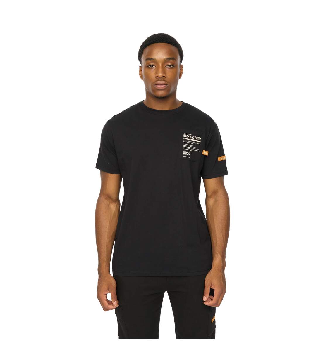 T-shirt Adamsberg Homme Noir Duck And Cover-2