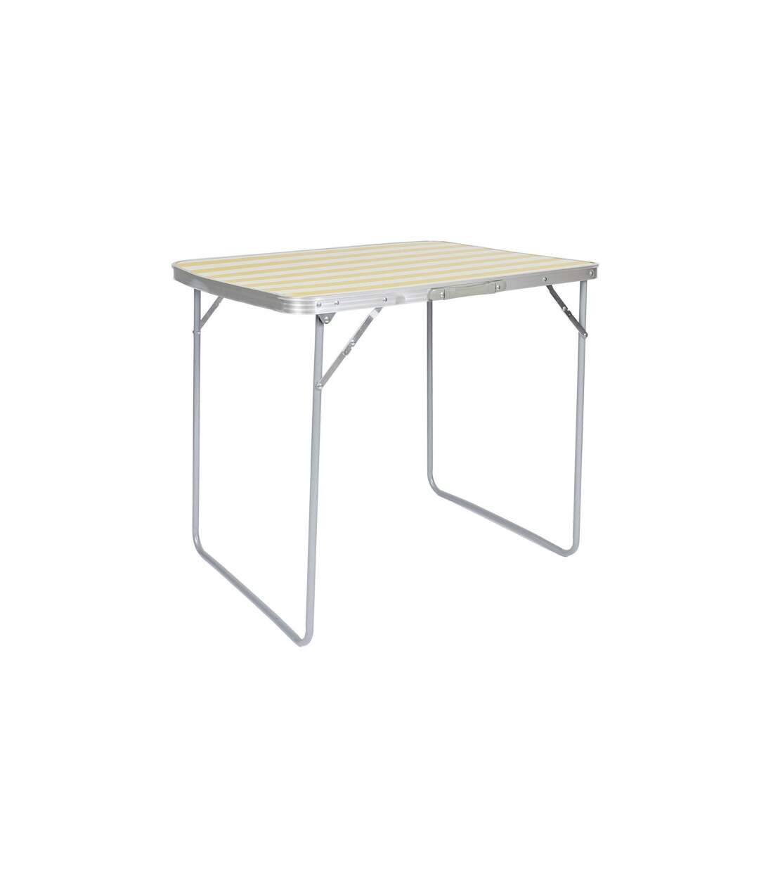 Table de Camping Pliable Bain de Soleil 80cm Jaune-1