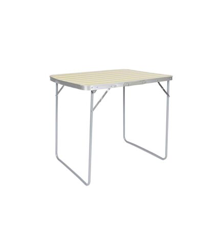 Table de Camping Pliable Bain de Soleil 80cm Jaune