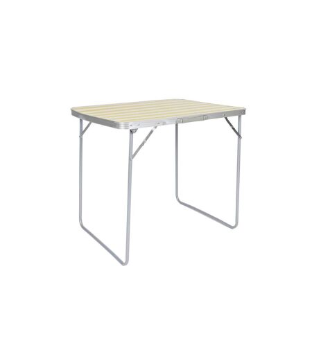 Table de Camping Pliable Bain de Soleil 80cm Jaune