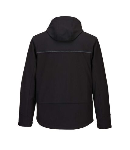 Portwest Mens KX3 Hooded Soft Shell Jacket (Black) - UTPW1360