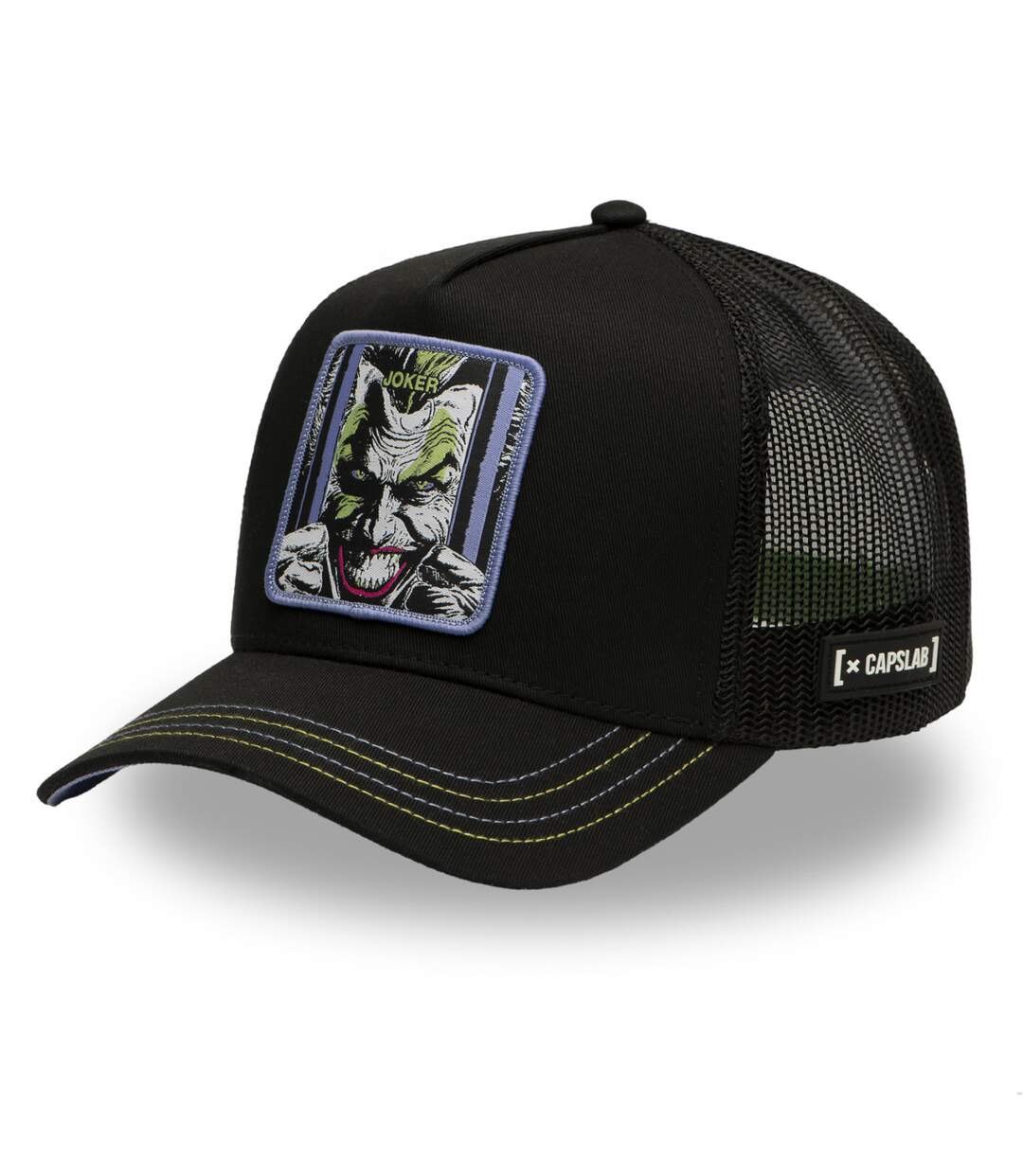 Casquette trucker avec filet en sergé de coton DC Comics Joker Capslab-1