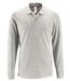 Polos manches longues - Homme - 02087 - blanc chiné
