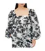Blouse Manches Longues Femme Bleu Clair Noir Jaune Or Stine Goya-1