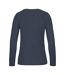 T-shirt Manches Longues #e150 Femme Bleu Marine B&C-2