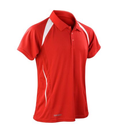 Polo team spirit homme rouge / blanc Spiro